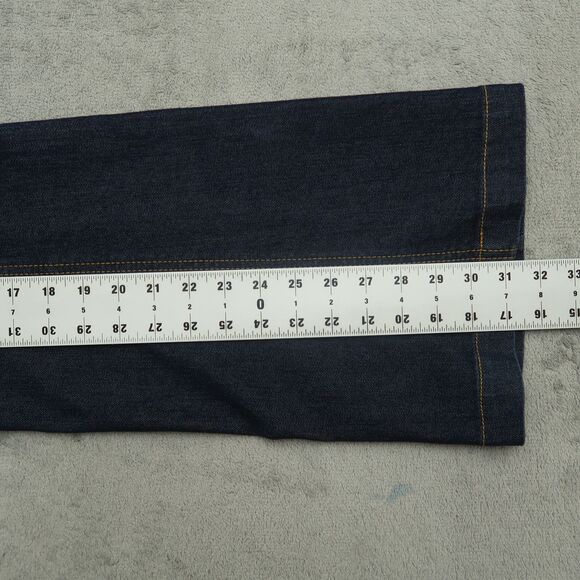 New York & Company Jeans Women's Size 8 Blue Low-Rise Flare Denim 31.5" Inseam - Picture 3 of 15